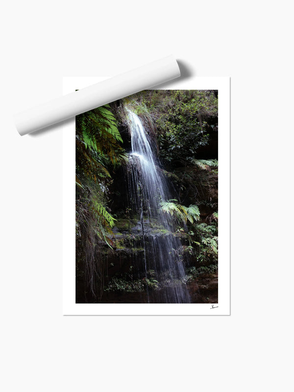 Blue Mountains 05 - Waterfall - Wall Art Print - Australia Unseen