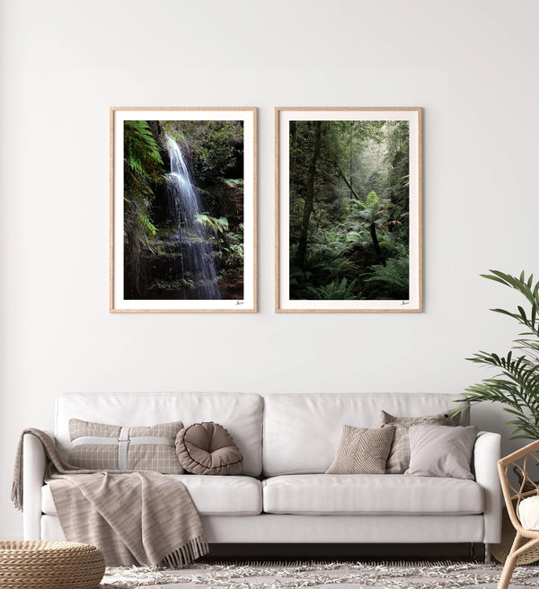 Blue Mountains 05 - Waterfall - Wall Art Print - Australia Unseen