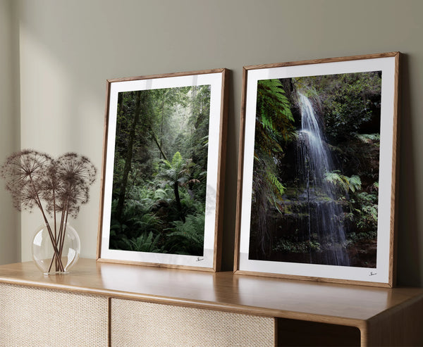 Blue Mountains 05 - Waterfall - Wall Art Print - Australia Unseen