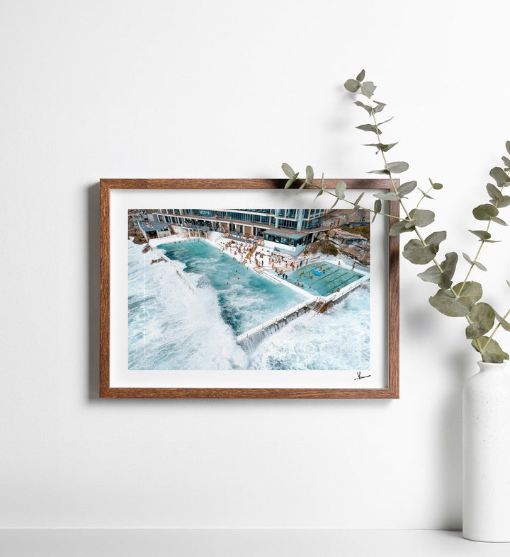 Bondi Icebergs Wipe Out 01 - Bondi Beach Wall Art Print - Australia Unseen