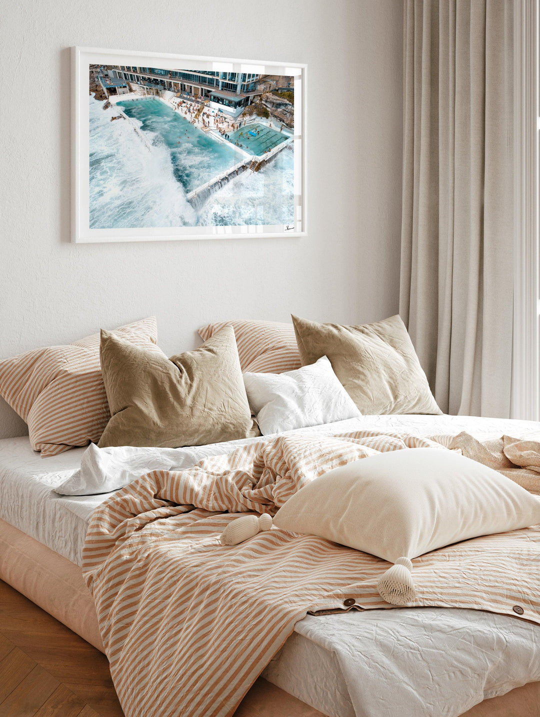 Bondi Icebergs Wipe Out 01 - Bondi Beach Wall Art Print - Australia Unseen