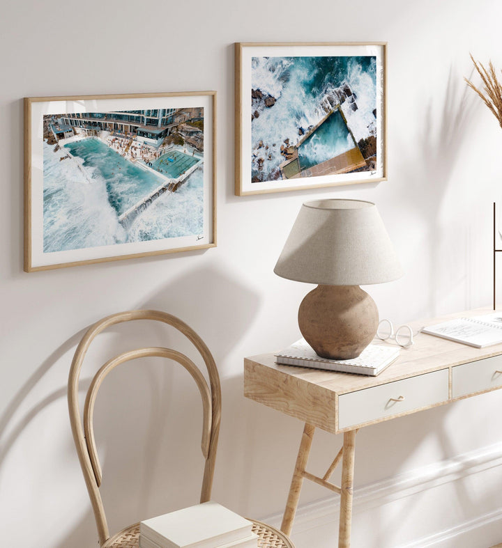 Bondi Icebergs Wipe Out 01 - Bondi Beach Wall Art Print - Australia Unseen