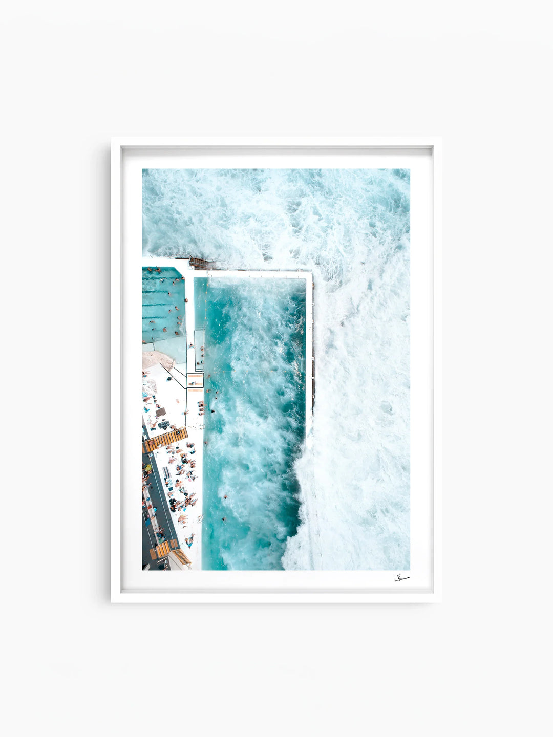 Bondi Icebergs Wipe Out 02 - Wall Art Print - Australia Unseen