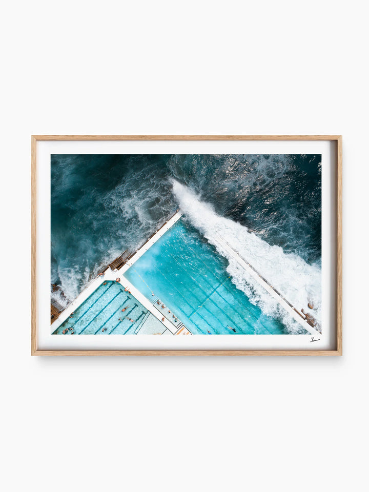 Bondi Icebergs Wipe Out 04 - Wall Art Print - Australia Unseen