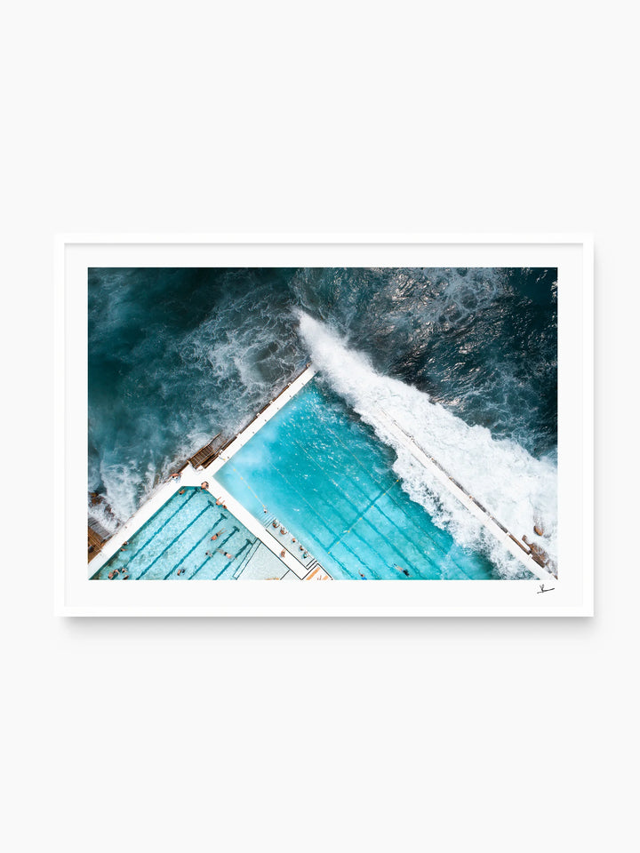 Bondi Icebergs Wipe Out 04 - Wall Art Print - Australia Unseen