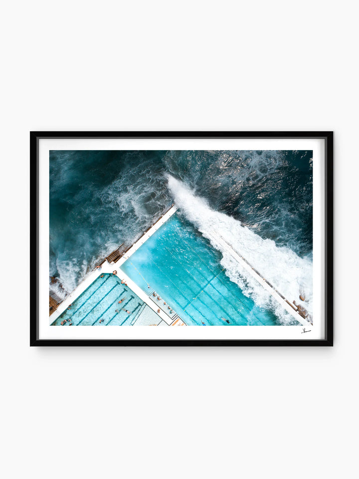 Bondi Icebergs Wipe Out 04 - Wall Art Print - Australia Unseen