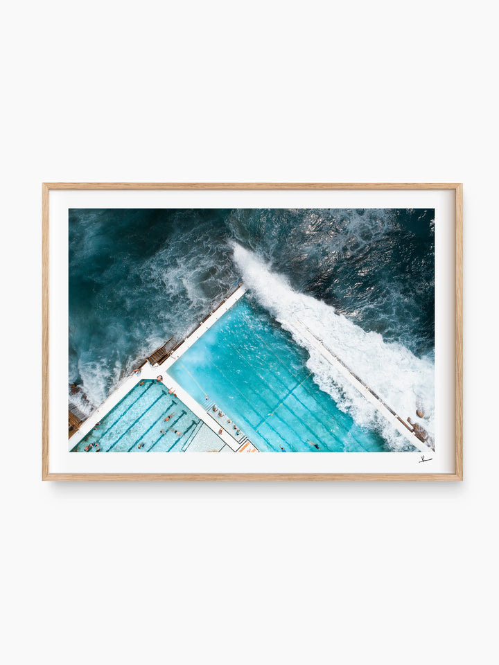 Bondi Icebergs Wipe Out 04 - Wall Art Print - Australia Unseen