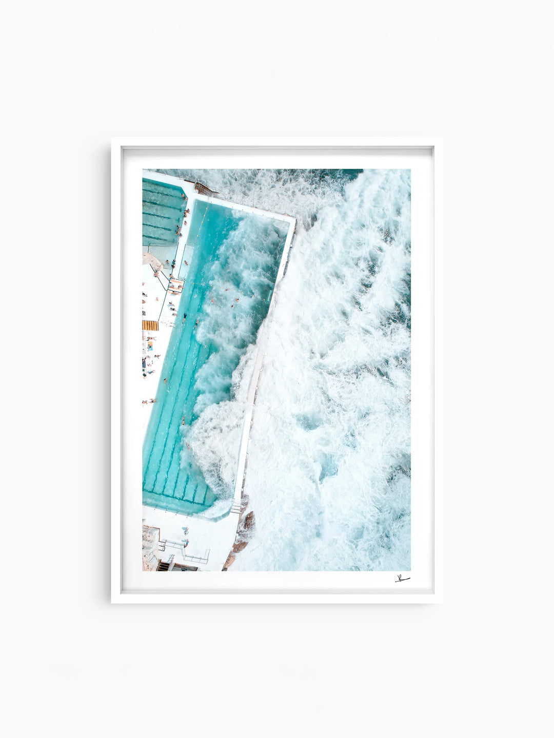 Bondi Icebergs Wipe Out 05 - Wall Art Print - Australia Unseen