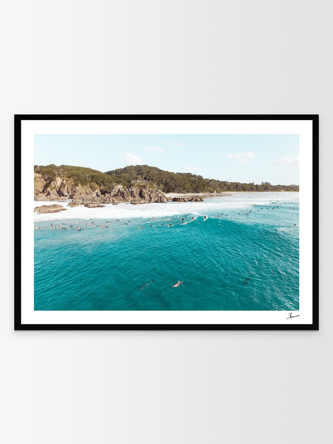 Byron Bay - The Pass 07 (with dolphins) - Wall Art Print - Australia Unseen