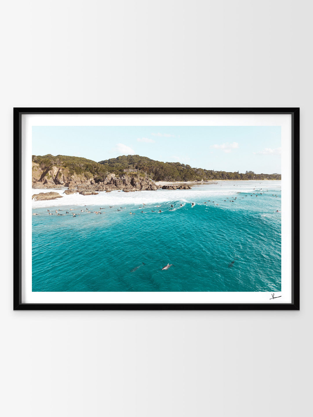 Byron Bay - The Pass 07 (with dolphins) - Wall Art Print - Australia Unseen