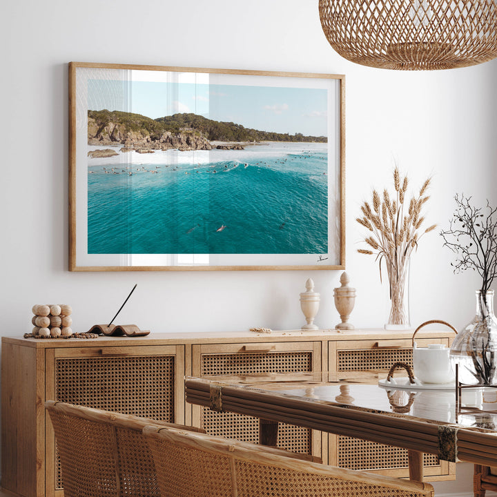 Byron Bay - The Pass 07 (with dolphins) - Wall Art Print - Australia Unseen