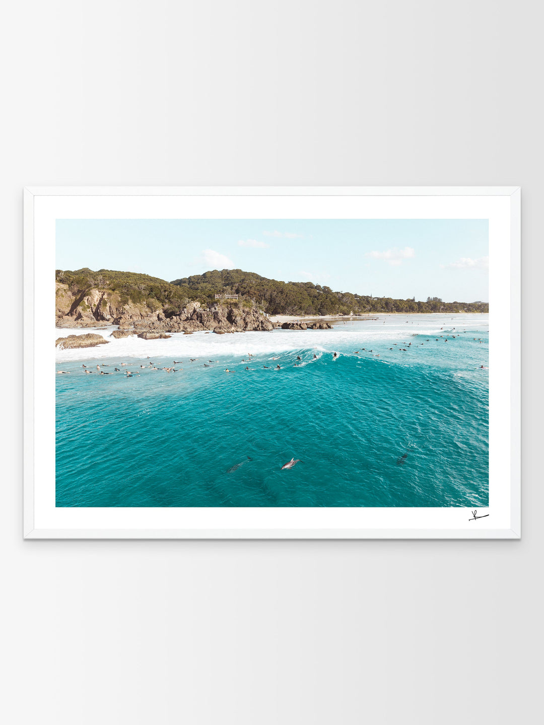 Byron Bay - The Pass 07 (with dolphins) - Wall Art Print - Australia Unseen