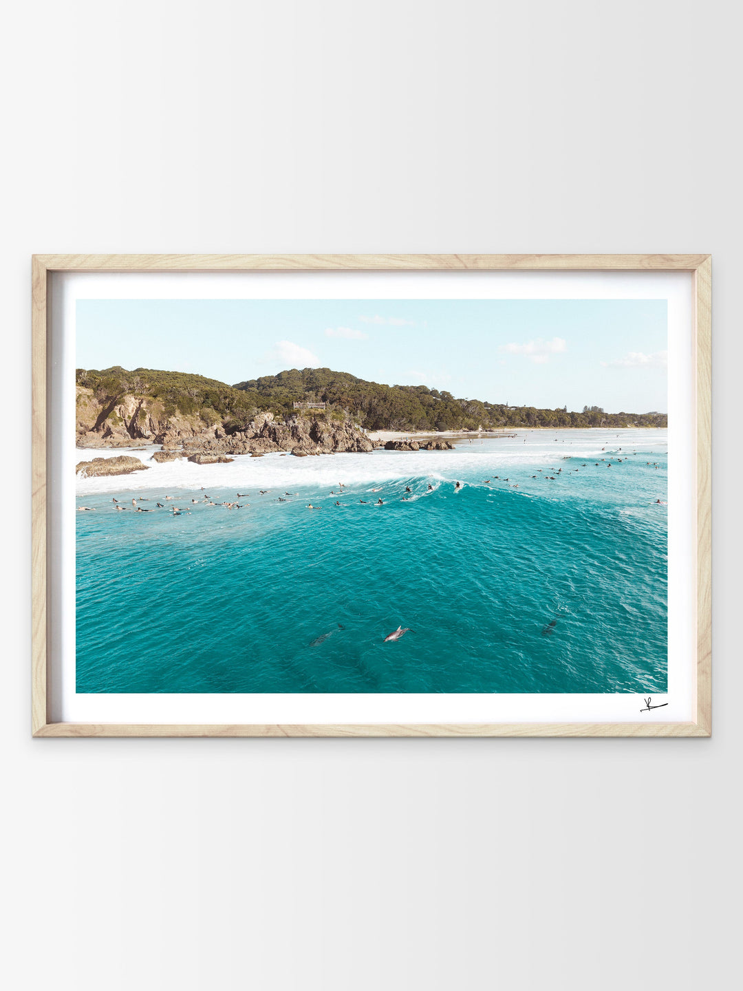 Byron Bay - The Pass 07 (with dolphins) - Wall Art Print - Australia Unseen