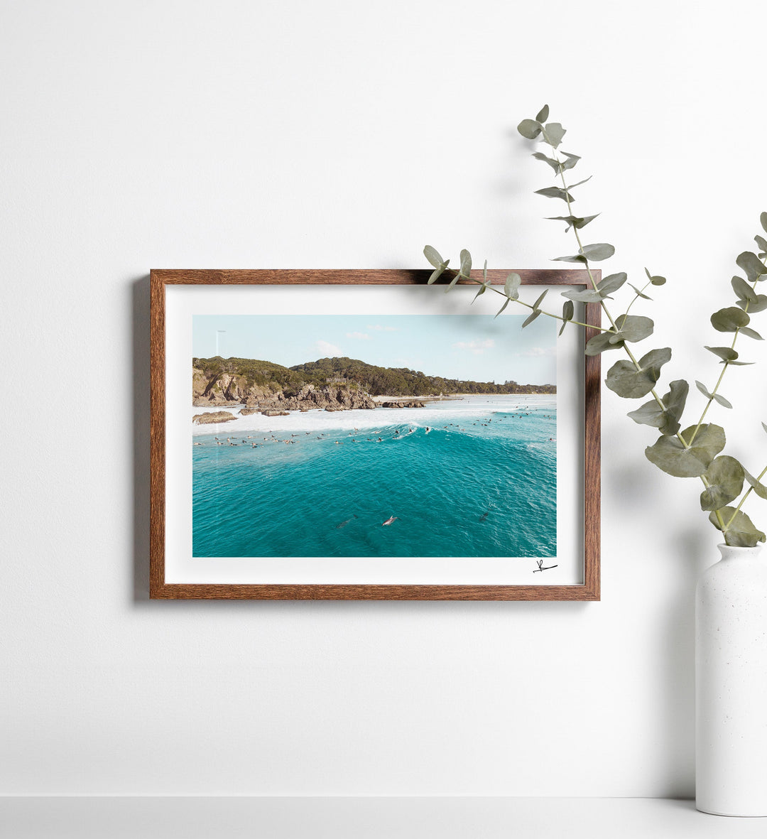 Byron Bay - The Pass 07 (with dolphins) - Wall Art Print - Australia Unseen