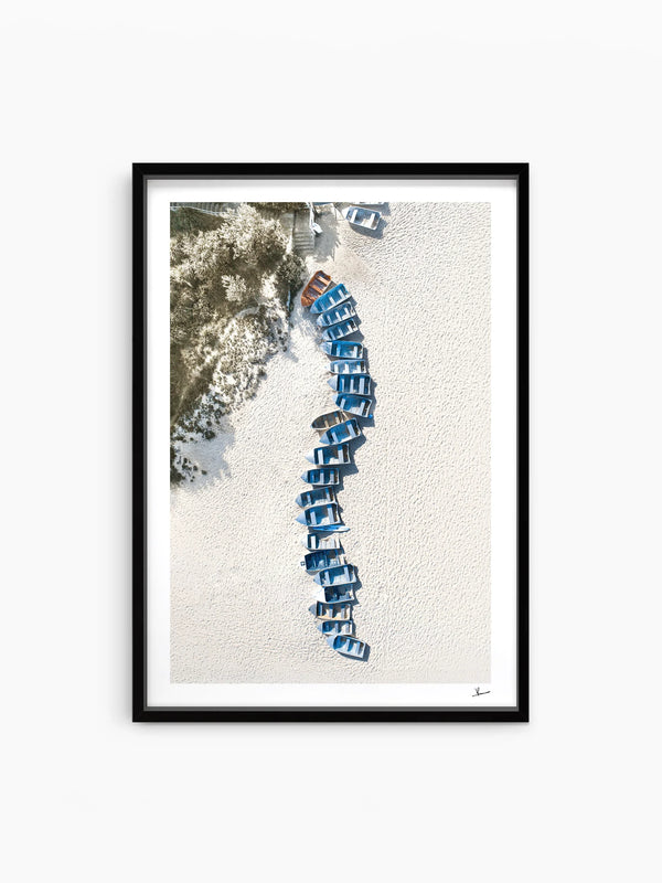 Coogee - Beach Boats - Wall Art Print - Australia Unseen