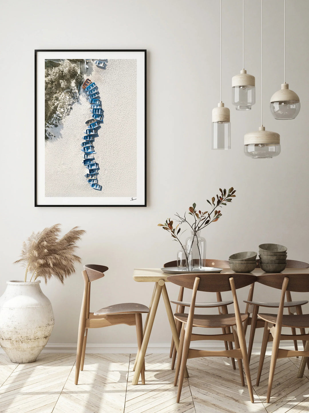 Coogee - Beach Boats - Wall Art Print - Australia Unseen