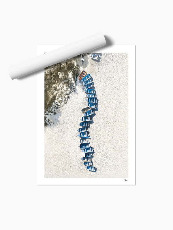 Coogee - Beach Boats - Wall Art Print - Australia Unseen
