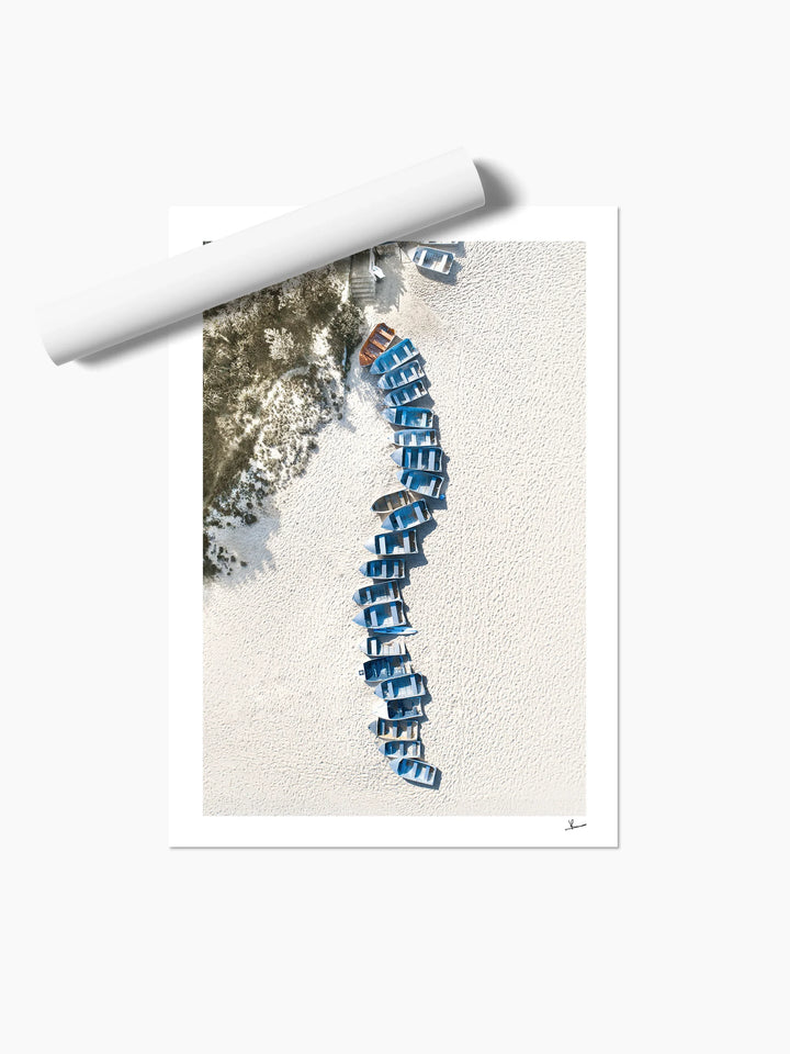 Coogee - Beach Boats - Wall Art Print - Australia Unseen