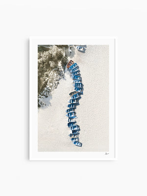 Coogee - Beach Boats - Wall Art Print - Australia Unseen