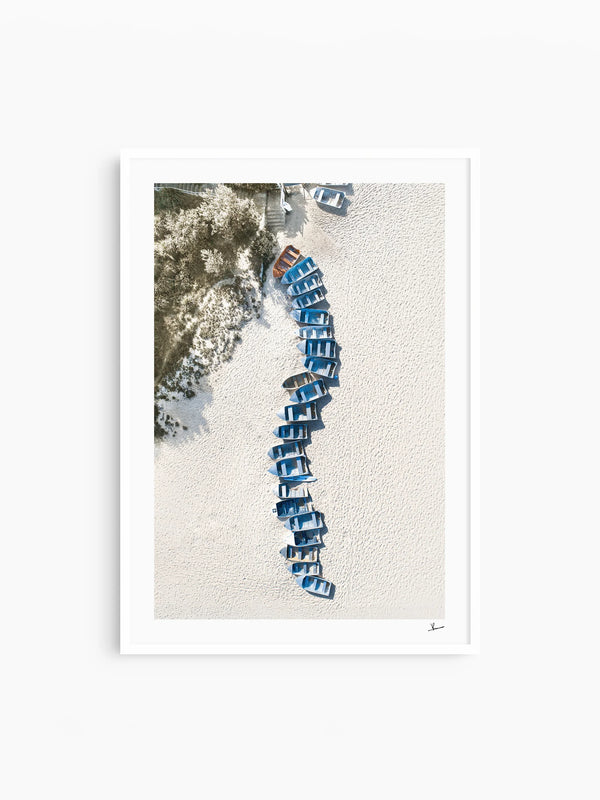Coogee - Beach Boats - Wall Art Print - Australia Unseen