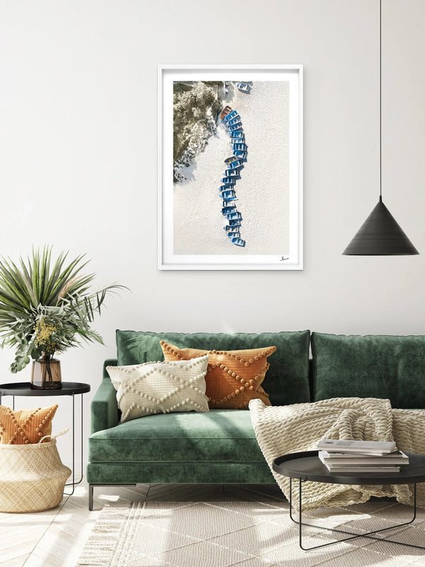 Coogee - Beach Boats - Wall Art Print - Australia Unseen