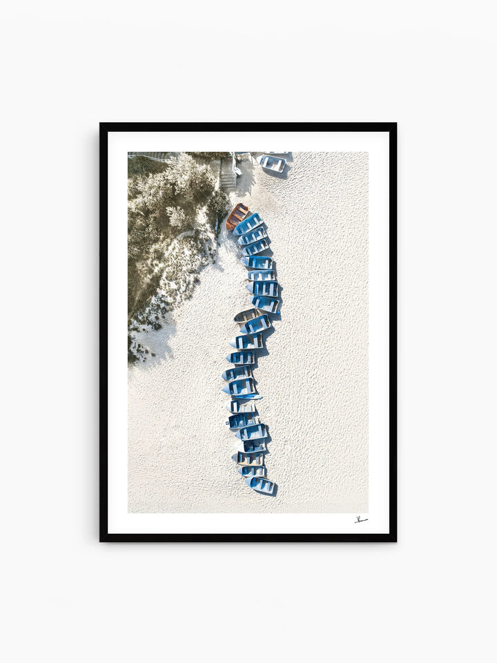 Coogee - Beach Boats - Wall Art Print - Australia Unseen