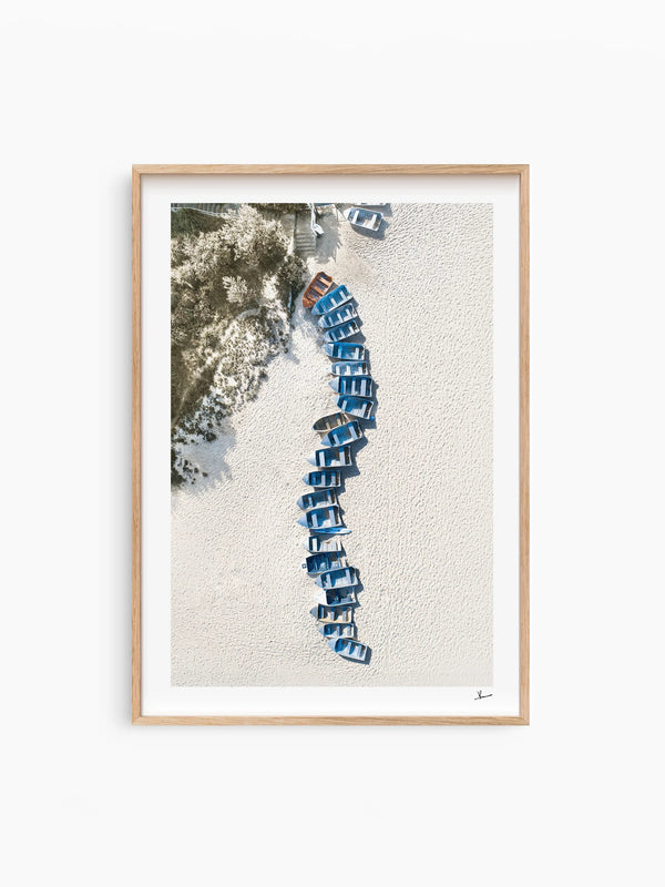Coogee - Beach Boats - Wall Art Print - Australia Unseen