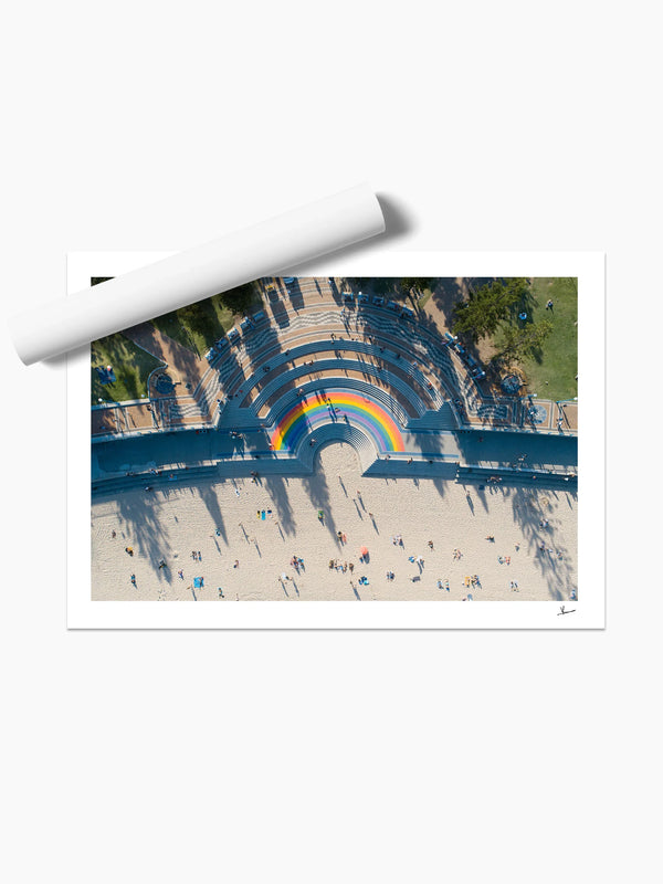 Coogee Beach - Rainbow 02 - Wall Art Print - Australia Unseen