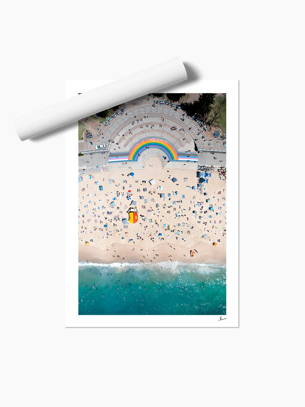 Coogee Beach Rainbow - Sydney Wall Art Print - Australia Unseen