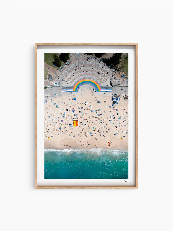 Coogee Beach Rainbow - Sydney Wall Art Print - Australia Unseen