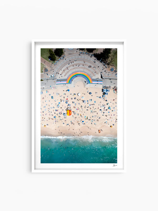 Coogee Beach Rainbow - Sydney Wall Art Print - Australia Unseen