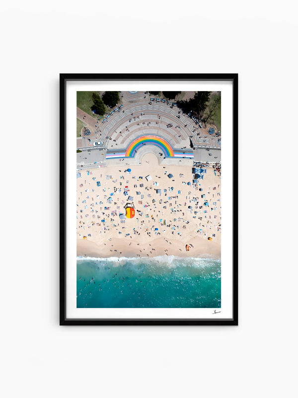 Coogee Beach Rainbow - Sydney Wall Art Print - Australia Unseen