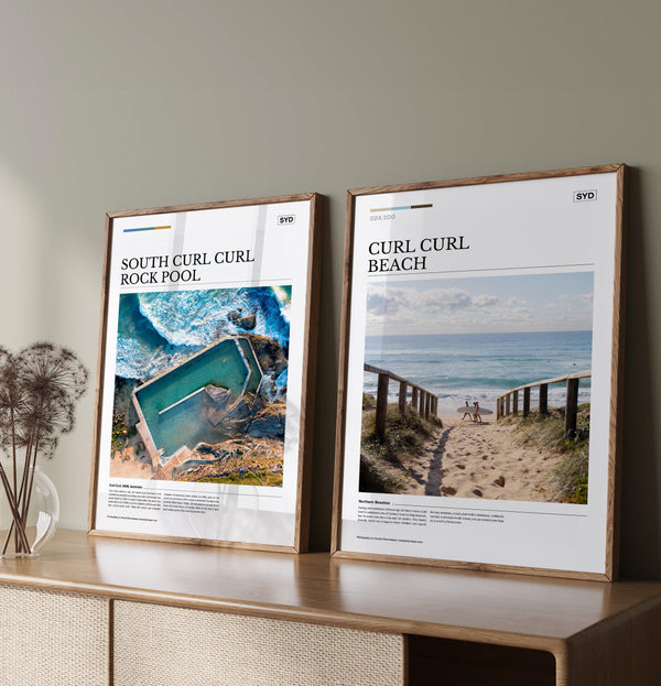 Curl Curl Beach Editorial Poster - Australia Unseen