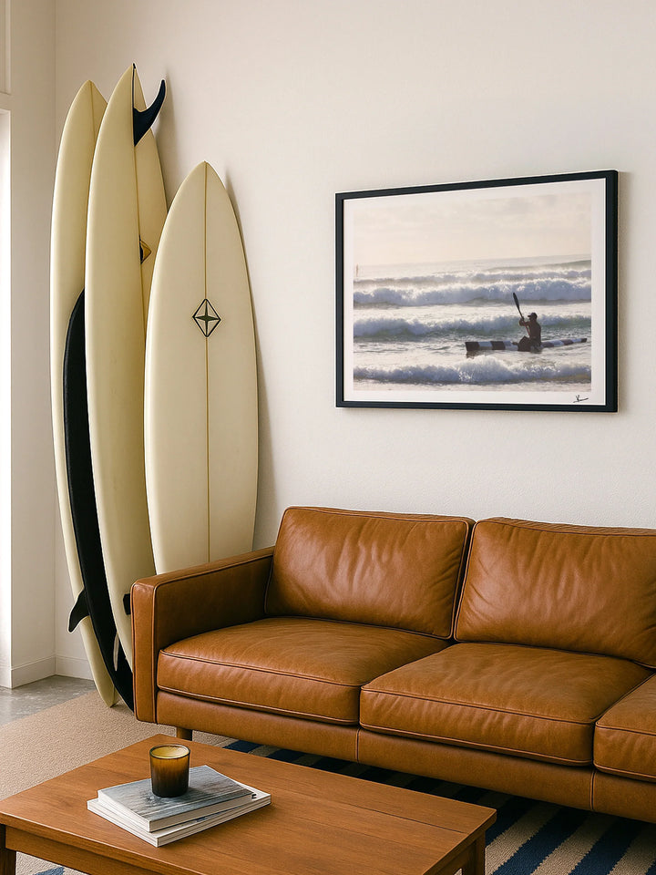 Early Paddle - Freshwater Beach Wall Art Print - Australia Unseen