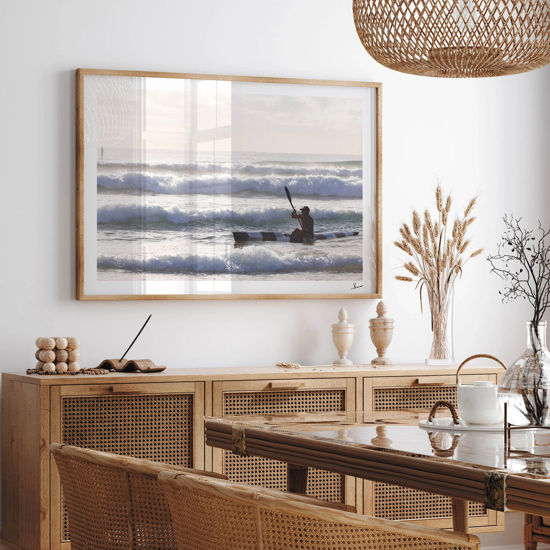 Early Paddle - Freshwater Beach Wall Art Print - Australia Unseen