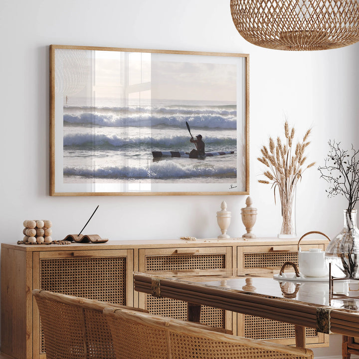 Early Paddle - Freshwater Beach Wall Art Print - Australia Unseen