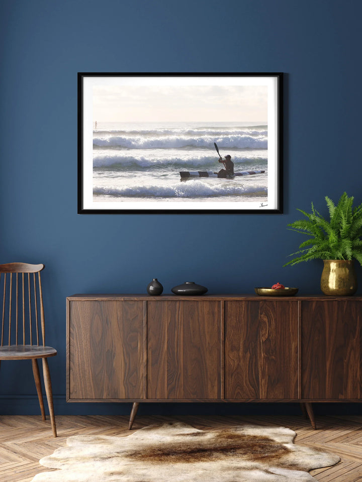Early Paddle - Freshwater Beach Wall Art Print - Australia Unseen