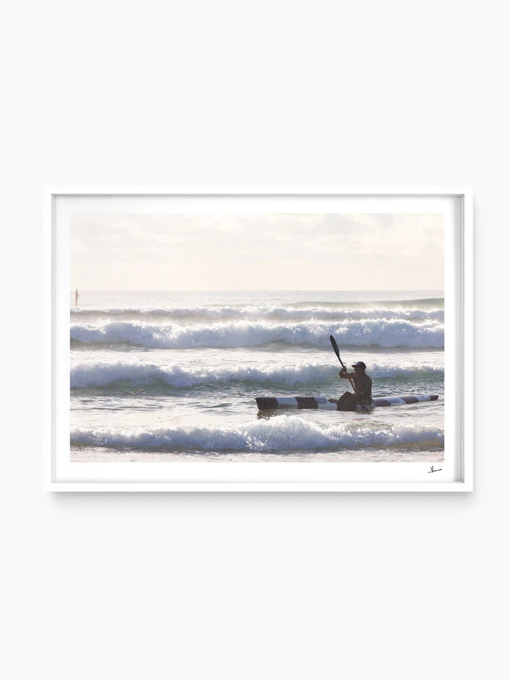 Early Paddle - Freshwater Beach Wall Art Print - Australia Unseen