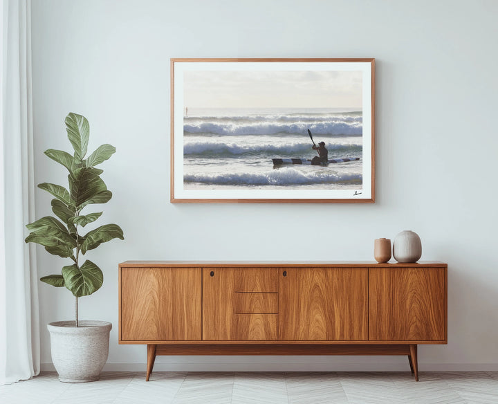 Early Paddle - Freshwater Beach Wall Art Print - Australia Unseen