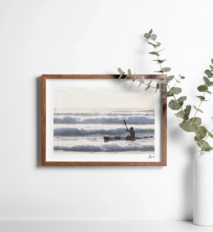 Early Paddle - Freshwater Beach Wall Art Print - Australia Unseen