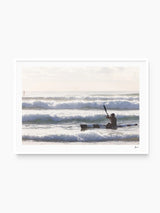 Early Paddle - Freshwater Beach Wall Art Print