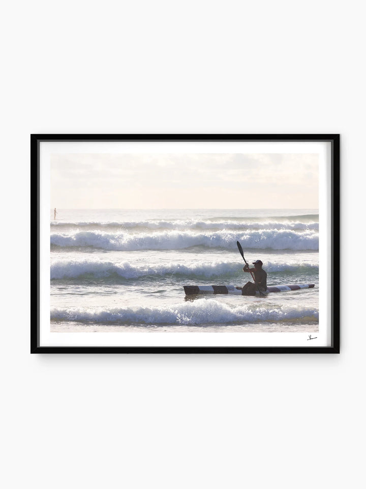 Early Paddle - Freshwater Beach Wall Art Print - Australia Unseen