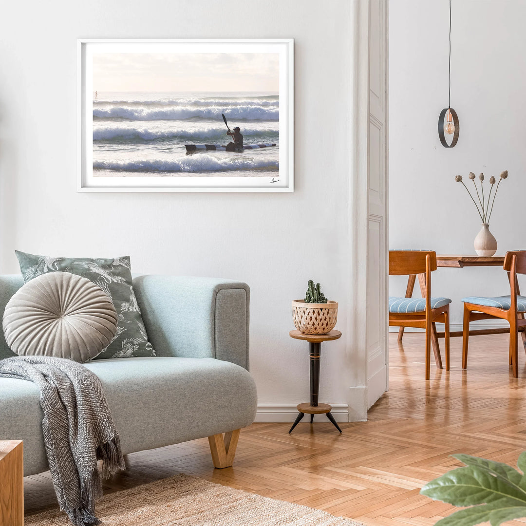 Early Paddle - Freshwater Beach Wall Art Print - Australia Unseen