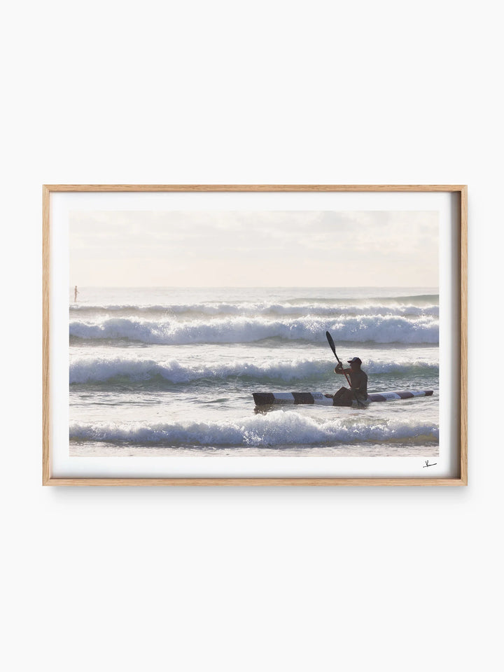 Early Paddle - Freshwater Beach Wall Art Print - Australia Unseen