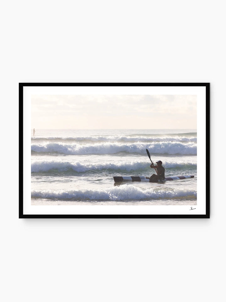 Early Paddle - Freshwater Beach Wall Art Print - Australia Unseen