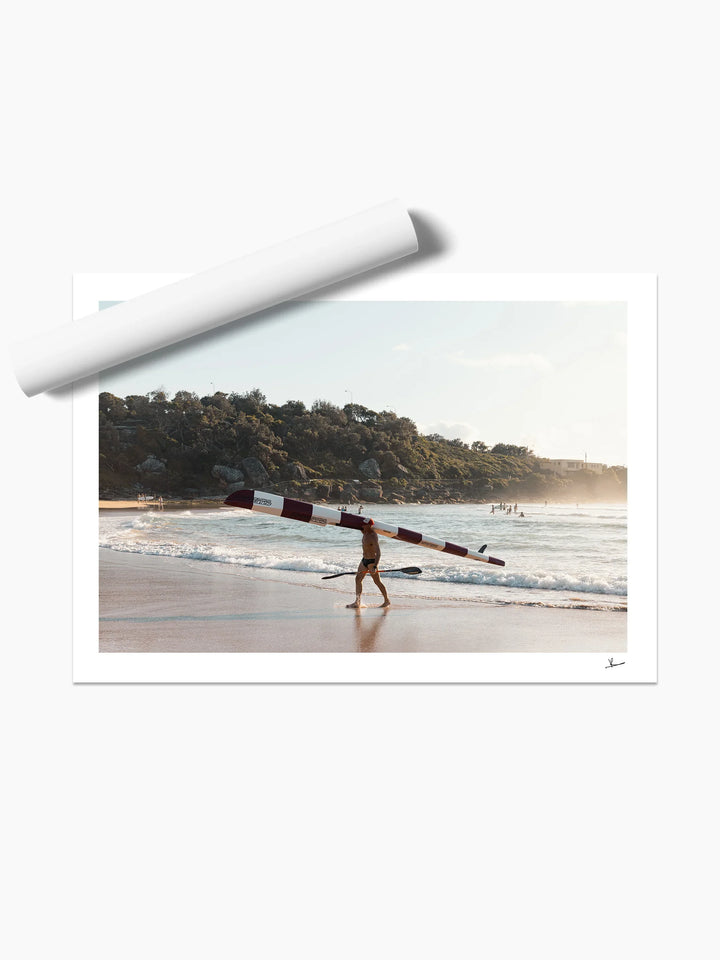 Heading In - Freshwater Beach Wall Art Print - Australia Unseen