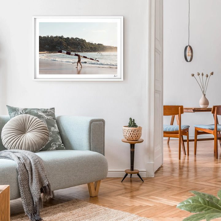 Heading In - Freshwater Beach Wall Art Print - Australia Unseen