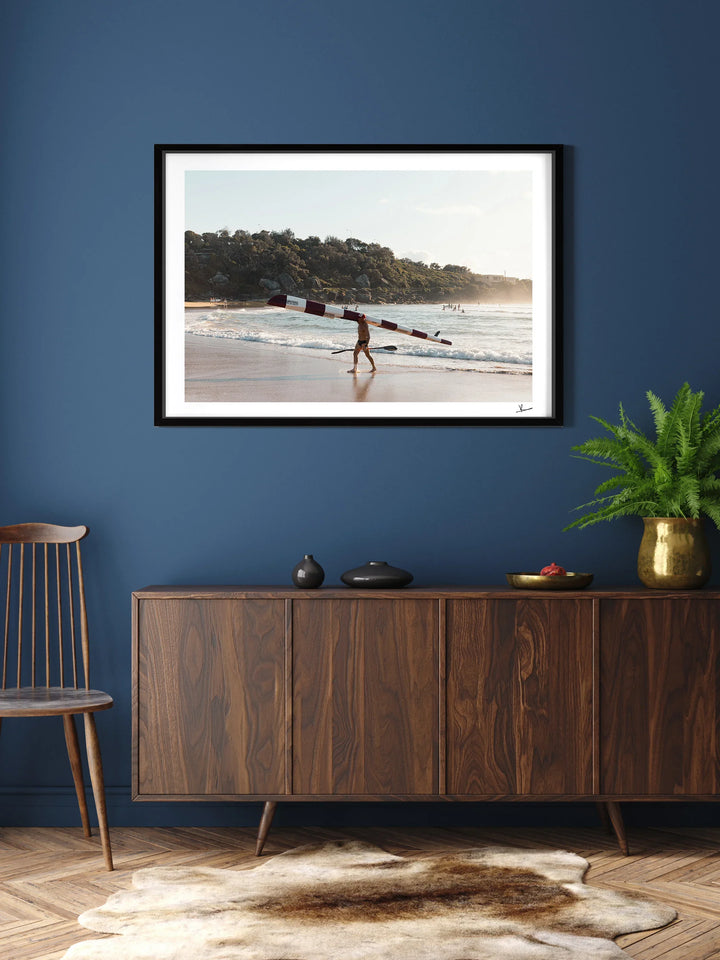 Heading In - Freshwater Beach Wall Art Print - Australia Unseen