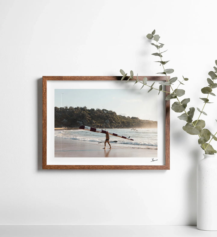 Heading In - Freshwater Beach Wall Art Print - Australia Unseen