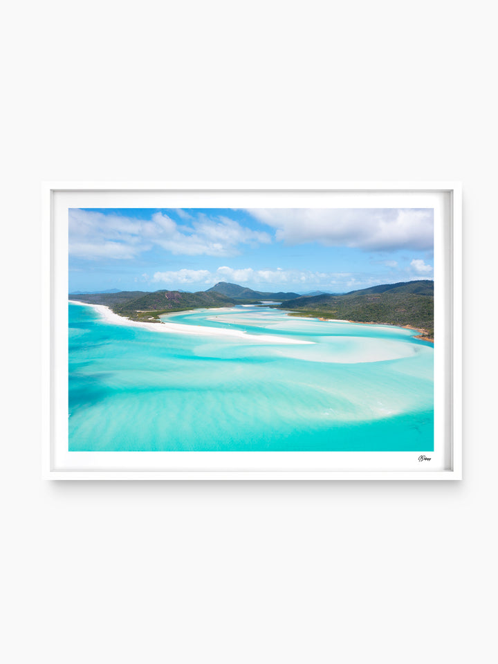 Hill Inlet Blues - Whitsundays Wall Art Print - Australia Unseen